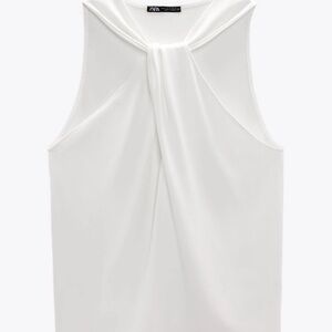 Elegant White Sleeveless Top
